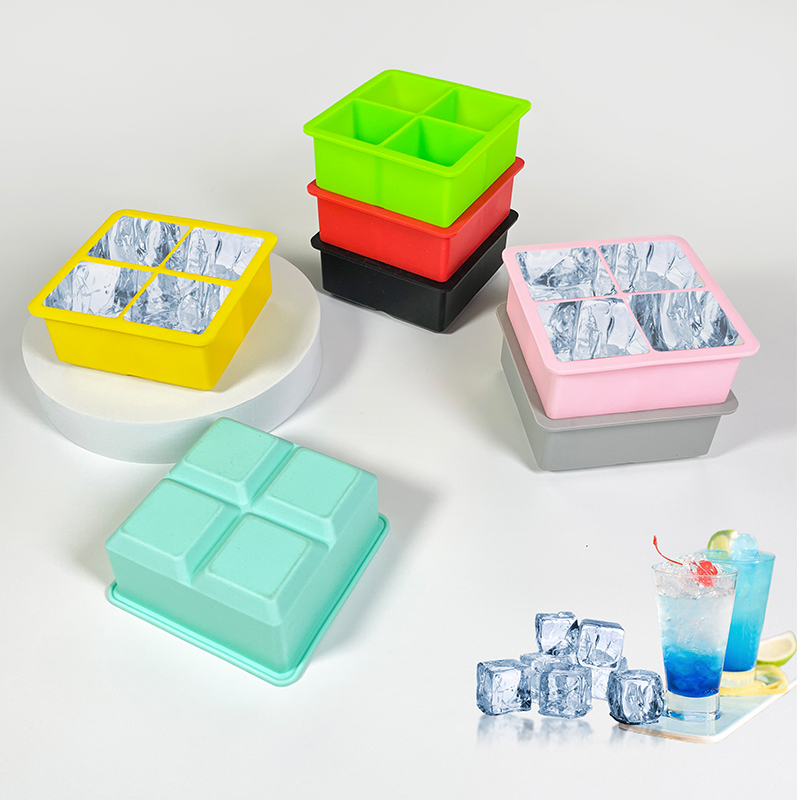 4 Cavity Ice Cube Tray Mold